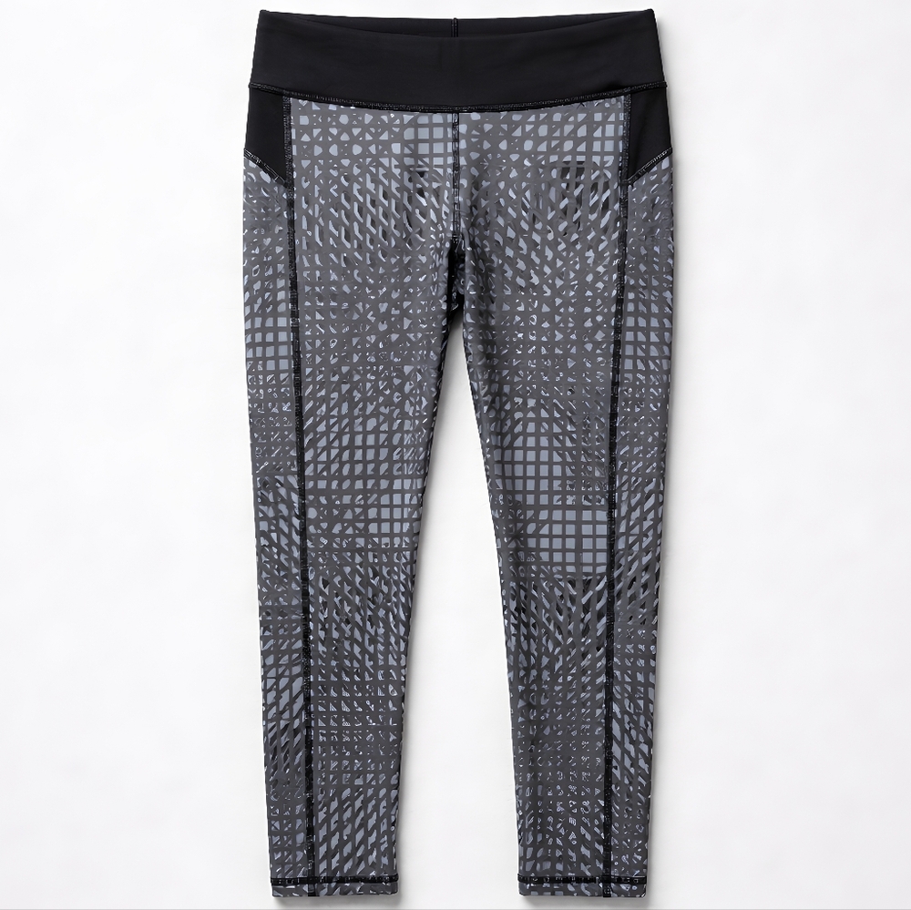 Under Armour Womens‎ Grey Heatgear Compression Cropped Leggings - Small/Petite